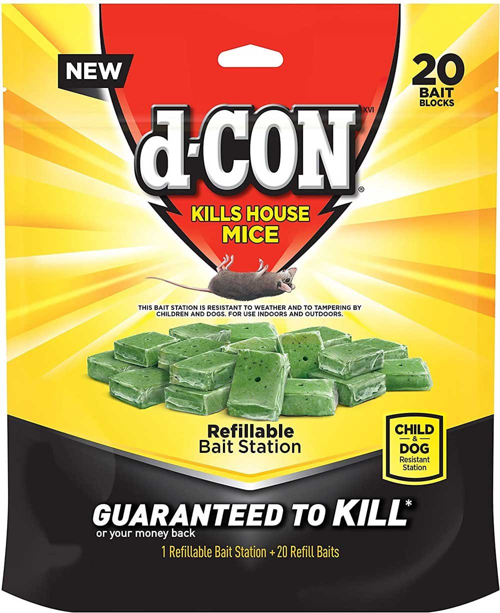 D-Con Corner Fit Mouse and Rat Poison Bait Station