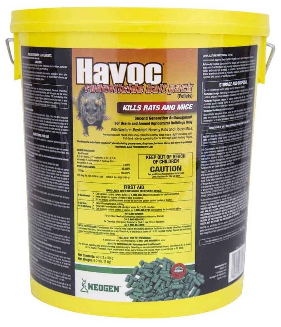 Neogen Havoc Rodenticide Rat & Mouse Bait Pellet Pack