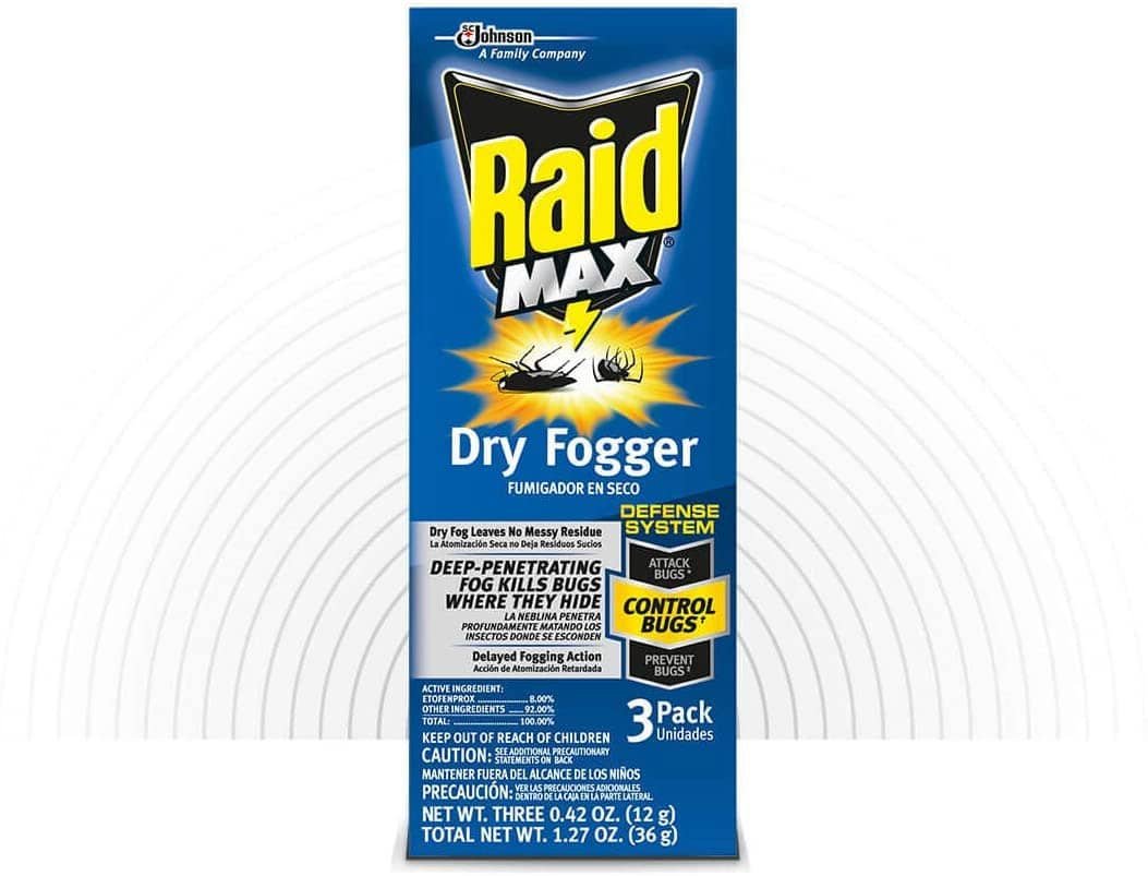 Raid Max Dry Fogger-Fumigator