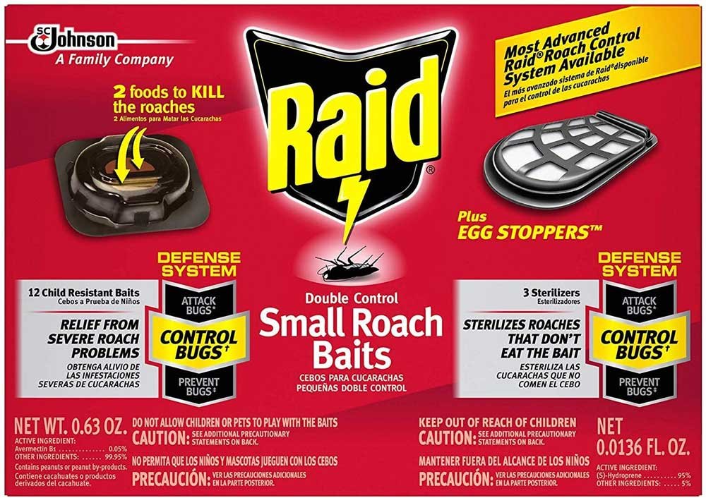 Raid Double Control Small Roach Baits Plus Egg Stoppers