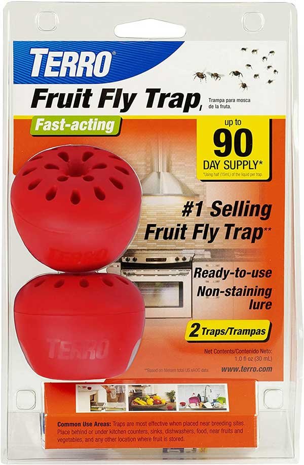 TERRO T2502 Ready-to-Use Indoor Fruit Fly Trap
